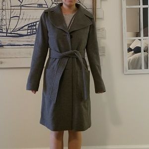 Grey banana republic coat